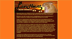 Desktop Screenshot of mainecoonlionheart.com
